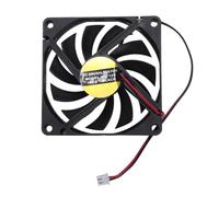 Fuhjythy 80mm 2 Pin Connector Cooling Fan Low Pressure for PC Computer Case CPU Cooler Radiator