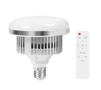 Fuhjythy 85W LED Light Bulb Energy-Saving E27 Mount Remote Control Bulb for Photography Studio Home