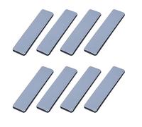 Fuhjythy 8Pc Furniture Glides Rectangle Furniture Sliders 25mm x 100mm Self Adhesive Furniture Moving Sliders for Floor Protector