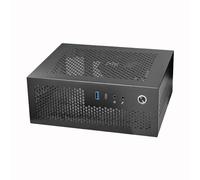 Fuhjythy A09 HTPC Computer Case Mini ITX Gaming PC Chassis Desktop Chassis USB3.0 Type-C Computer Case Home Computer Case Easy Install Easy to Use Black