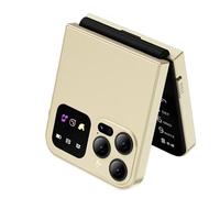 Fuhjythy A50 Pro Flip Phone Dual SIM Card GSM 2.4 Inch Screen Foldable Mobile Phones Type-C Automatic Call Recording Gold