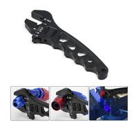 Fuhjythy Adjustable an 3 4 6 8 10 12 Aluminum WRENCH HOSE Fitting Tool Aluminum Spanner Hose Fitting Tool Spanner Black