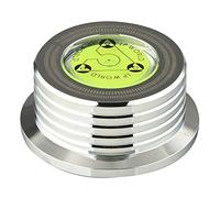 Fuhjythy Aluminum Vinyl Record Weight HiFi 50HZ LP Disc Stabilizer Turntable Vinyl Aluminum Alloy Weight Clamp Silver