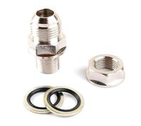 Fuhjythy AN10 10AN DIY Turbo Universal Use for Oil Pan/Oil Sump Return Drain Adapter Bung Fitting No Weld