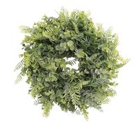 Fuhjythy Artificial Wreath, Door Wreath 17 Inch Lavender Spring Wreath Round Wreath for The Front Door, Home Decor