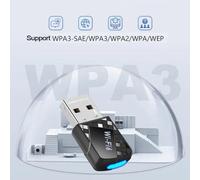 Fuhjythy AX900 USB WiFi 6 Bluetooth 5.4 Adapter 2in1 Dongle Dual Band 2.4G&5GHz Network Wireless Receiver DRIVER FREE for W10/11