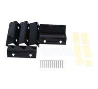 Fuhjythy Black Vinyl Record Shelf Wall Mount 6 Pack,Vinyl Holder Wall,Acrylic Album Record Holder Display Easy Install Easy to Use