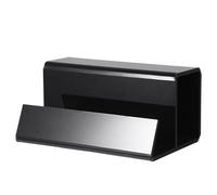 Fuhjythy Black Vinyl Record Stand Acrylic Vinyl Record Holder Set for Albums & Record Decor for Vinyl Record Lovers