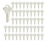 Fuhjythy Blank Keys SC1 Key Blanks Pack of 100Pcs Blank Key House Office Brass Key Blank, Silver