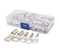 Fuhjythy Bolt Hole Tinned Copper Cable lugs Battery Terminals set Wire terminals connector