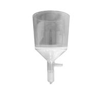 Fuhjythy Borosilicate Glass Fine Frit Filter Funnel (G3), 24/40 Standard Taper Nipple & Vacuum Serrated Tube