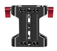 Fuhjythy Camera Base Plate With Dual 15mm Rod Rail Clamp Suitable For Cage And DSLR Rig Camera Parts