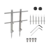 Fuhjythy Camera Lens Openning Repairing Tool Kit 10-100mm Lens Repair Set with 3 Tips 6 Screws 2 Hexagon Wrench for DSLR Camera