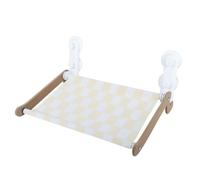Fuhjythy Cat Hammock Cat Window Bed Window Sill Seat Cordless Kitten Shelves with Sturdy Suction Cups B