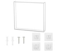 Fuhjythy CD Disc Universal Wall Display Box Transparent Storage Cabinet Books Files Magazines Cards Acrylic Decorative Holder