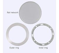 Fuhjythy Ceiling Speaker Grille, 4-Inch Ceiling Embedded Audio Speaker Grille(Silver)