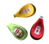 Fuhjythy Ceramic Dip Sauce Plate Cute Mustard Plate Fashionable Table Decoration Tableware B