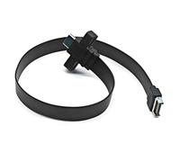 Fuhjythy Connectors USB 3.2 Front Panel Extension Cable,GEN2x2 Baffle Cable TYPE-E to Chassis Type-C Front C Female 10G/20Gbps A