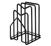 Fuhjythy Cutting Board Rack Pot Lid Holder,Chopping Board Organizer Holder,for Cookware Storage,Freestanding Stand for Pans,Black