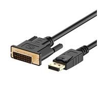 Fuhjythy DisplayPort (DP) to DVI Cable, Gold Plated, 6 Feet