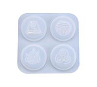 Fuhjythy Diy Crystal Epoxy Mold Religious Symbol Pendant Token Silicone Mold