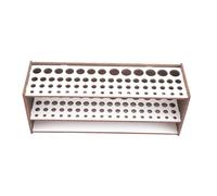 Fuhjythy DIY Wooden Paintbrush Holder Stand 67 Paint Brushes Desk Stand Organizer Holding Rack for Paint Brushes Dryer Holder White