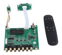 Fuhjythy DLHiFi F11 M62446 Preamp 5.1 6 Channel Fully Independence Remote Control OLED Display for HiFi Amplifier Easy to Use
