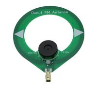 Fuhjythy Donut FM Antenna 75M-135MHz FM Antenna SMA Male Interface Mini Loop Antenna