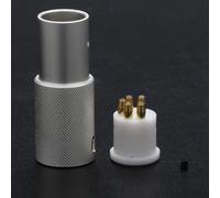 Fuhjythy DS02 Female 5pin DIN Connector for LP Turntable, Tonearm Plug, Vinyl Jack, 24k Gold Plated Audio Fidelity