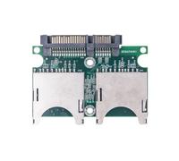 Fuhjythy Dual SD to SATA Converter Industrial-Grade SD to SATA Adapter Card 15PIN+7PIN SD to Serial Adapter Card
