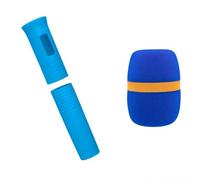 Fuhjythy Elastic Wireless Microphone Protective Case Color Handle Cover Anti-Fall Protector For Ktv Stage Accessories B