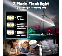 Fuhjythy Emergency Weather Radio Hand Crank Solar Radio Portable AM/FM/NOAA Radio with 5 Charging Modes Cell Phone Charger