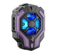 Fuhjythy F18 Digital Display Mobile Phone Cooling Fan Radiator Back-Clip Game Cooler for Phone Gaming Cool Heat Sink