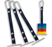 Fuhjythy Fallingstar Tape Thong for Tool Belts 2.4" Wide Electrical Tape Holder Black Electrical Contractor AdjustableTool Belts 4 Pcs