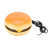 Fuhjythy Funny Gadgets Emulational Hamburger Telephone Wire Landline Phone Cheeseburger Phone for Home Office Hotel Decoration