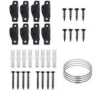 Fuhjythy Furniture Straps for, Metal Child Proofing Furniture Anchors (4 Pack), Secure 400 Pound Falling Furniture