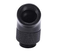 Fuhjythy G1/4 Screw Thread 45 Degree Elbow Rotary Brass- Adapter Male To Female Connector Fitting Computer Pc Water Cooling System Black