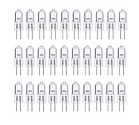 Fuhjythy G4 Bulb,20 Pack Halogen G4 12V 20W with G4 Bi-Pin Base,High Output G4 Light Bulb 12V 300LM for Cabinet Light Bulbs