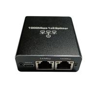Fuhjythy Gigabit Ethernet Splitter 1 to 3 Rj45 Splitter LAN Extension Adapter 1000Mbps 4 Port 1 to 3 RJ45 LAN Networking Adapter Easy Install Easy to Use