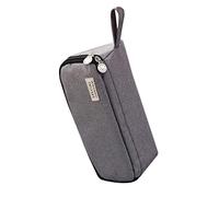 Fuhjythy Gray Pencil Case Large Capacity Pen Bag Pencil Pouch Marker Pen Case School Supplies for Adult Teens Student