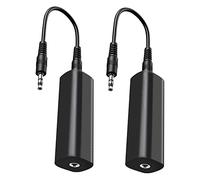 Fuhjythy Ground Loop Isolator Noise Filter for Car Audio/Home Stereo,2 PCS Ground Loop Noise Isolator with 3.5mm Audio Cables