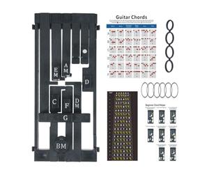 Fuhjythy Guitar Chord Trainer Chord Learning System for Beginners Guitar Playing Singing Aid Chord Tool Scale Assistant Black
