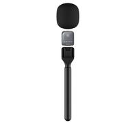 Fuhjythy Handheld Wireless Microphone Adapter with Windshield Foam for Wireless Lavalier Microphone