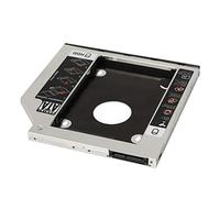 Fuhjythy Hard Drive Tray 9.5mm Universal SATA 2nd HDD HD SSD Enclosure Hard Drive Case Tray, for 9.5mm Laptop CD/DVD-ROM Optical Bay Drive Slot (for SSD and HDD)