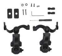 Fuhjythy Headset Holder Helmet-Mounted Spare Parts Rail Adaptor Kit Adjustable Pickup Noise Canceling Holder, Set A