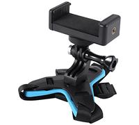 Fuhjythy Helmet Chin Mount Holder with Phone Stand and Remote Ski/Motorcycle Helmet Stand for Action Camera and Phone