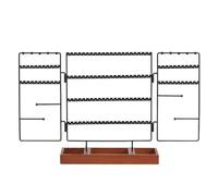 Fuhjythy Jewelry Holder Organizer Stand Earring Necklace Rack Jewellery Tower Storage Multifunctional Display Stand Ring Tray
