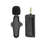 Fuhjythy K35 Pro Wireless Microphone Lavalier Noise Reduction 3.5mm AUX for Megaphones Amplifier Camera Computer Mobile Phone