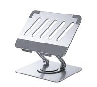 Fuhjythy Laptop Stand Foldable 360° Rotatable Notebook Holder Liftable Aluminum Alloy Stand Compatible with 7-17 Inch Laptop, Easy to Use