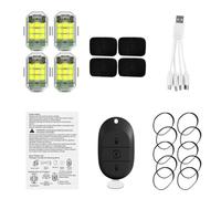 Fuhjythy LED Strobe Light Wireless Remote Control for Motorcycle Car Anti-Collision Warning Lamp Indicator Drones Accessories